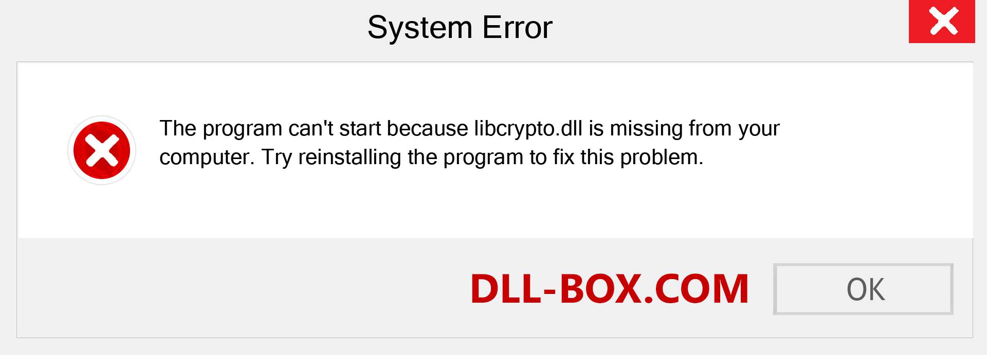  libcrypto.dll file is missing?. Download for Windows 7, 8, 10 - Fix  libcrypto dll Missing Error on Windows, photos, images